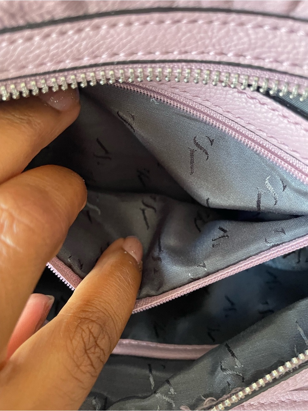 Simply Vera Vera Wang Lavender Quilted Shoulder Bag - Picture 7 of 9